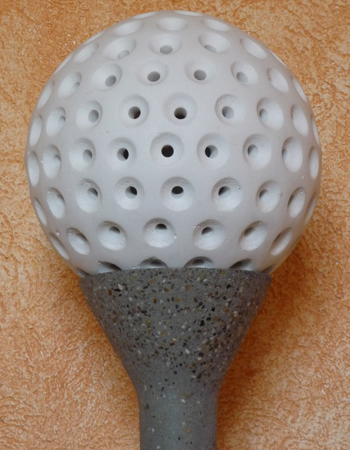 Golfballlampe klein weiß